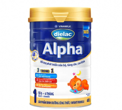 Sữa bột Dielac Alpha 1 400g (cho trẻ từ 0 - 6 tháng tuổi)