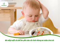 Bé mấy tuổi có thể ăn yến sào và cách dùng an toàn cho trẻ