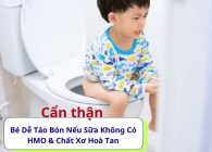 Cẩn Thận! Bé Dễ Táo Bón Nếu Sữa Không Có HMO & Chất Xơ Hoà Tan