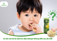 Có nên cho bé ăn bánh ăn dặm không? Những điều mẹ cần biết