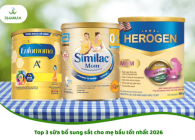 Top 3 sữa bổ sung sắt cho mẹ bầu tốt nhất 2026