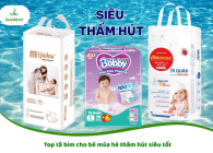 Top tã bỉm cho bé mùa hè thâm hút siêu tốt