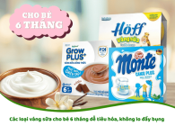 Các loại váng sữa cho bé 6 tháng dễ tiêu hóa, không lo đầy bụng