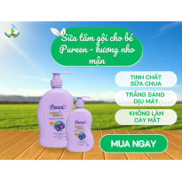 Sữa tắm gội cho bé Pureen (hương nho mận)