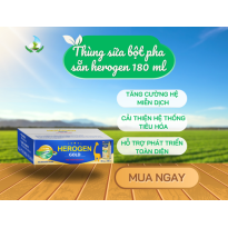Thùng sữa bột pha sẵn herogen 180ml