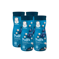 Bánh ăn dặm Gerber Puffs vị việt quất