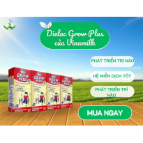 Sữa bột pha sẵn Dielac Grow Plus của Vinamilk ( 180ml)- lốc 4 hộp