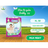 Bỉm tã Bobby quần XL 32