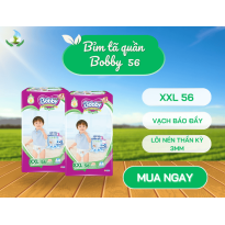 Bỉm tã  Bobby quần XXL 56