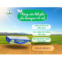 Thùng sữa bột pha sẵn herogen 110 ml