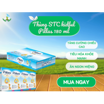 Thùng sữa bột pha sẵn pillas  180ml
