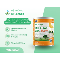 Bột Ăn Dặm D3+ k2 DHA cà rốt - cải xoăn 320g