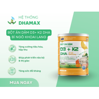 Bột Ăn Dặm D3+ k2 DHA bí ngô khoai lang 320g