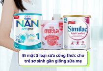 Bí mật 3 loại sữa công thức cho trẻ sơ sinh gần giống sữa mẹ Bí mật 3 loại sữa công thức cho trẻ sơ sinh gần giống sữa mẹ