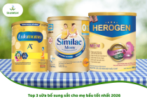 Top 3 sữa bổ sung sắt cho mẹ bầu tốt nhất 2026