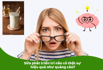 Sữa phát triển trí não có thật sự hiệu quả như quảng cáo?