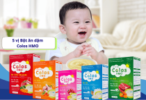 Trọn bộ đủ 5 vị Bột ăn dặm Colos HMO cho bé yêu Trọn bộ đủ 5 vị Bột ăn dặm Colos HMO cho bé yêu