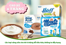 Các loại váng sữa cho bé 6 tháng dễ tiêu hóa, không lo đầy bụng