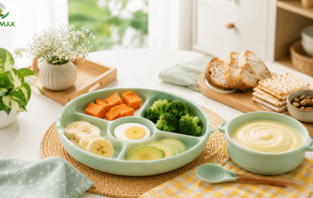 Bé 8 Tháng Ăn Dặm Gì? Gợi Ý Thực Đơn 7 Ngày Và Cách Tăng Độ Thô
