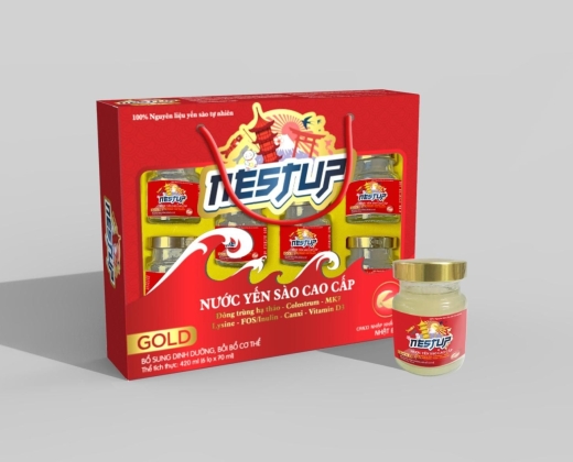 Yến sào nestup gold đỏ lốc 6 lọ