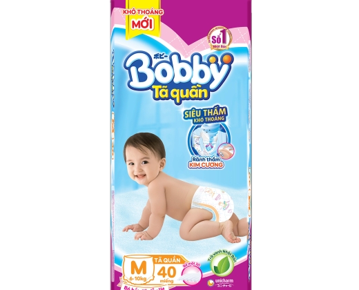 Tã Quần Bobby cho bé size M ( 6-10kg)