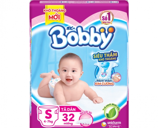 Tã Dán Bobby cho bé size S (từ 4-7kg)