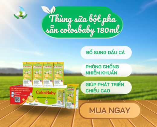 Thùng sữa bột pha sẵn colsbaby 180 ml