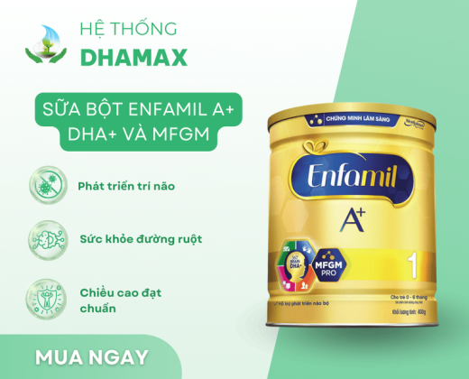 Sữa bột Enfamil A+  DHA+ và MFGM 