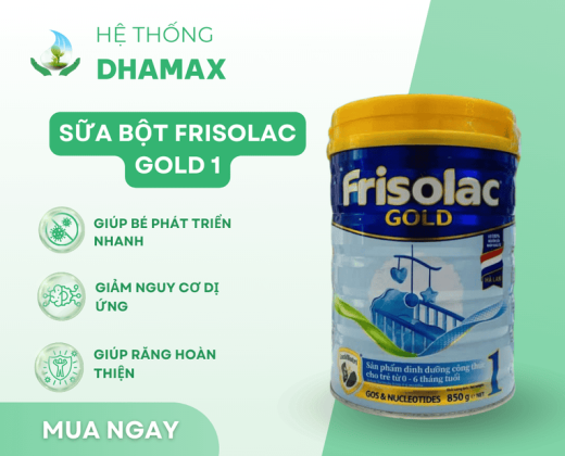 Sữa bột Frisolac Gold 1 (0-6 tháng tuổi)