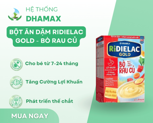 Bột ăn dặm Ridielac Gold Bò Rau Củ