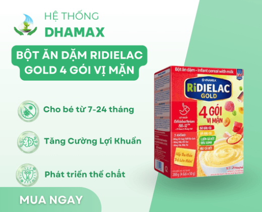 Bột ăn dặm Ridielac 4 vị mặn