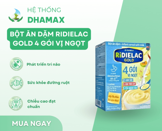 Bột ăn dặm Ridielac 4 vị ngọt