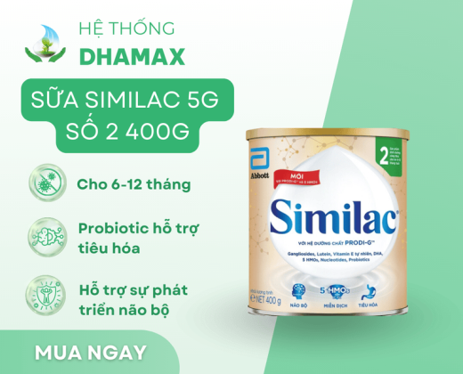 Sữa bột Similac 5G số 2 400g (6-12 tháng)