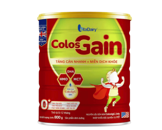 Sữa bột Colos Gain 0+ 800g