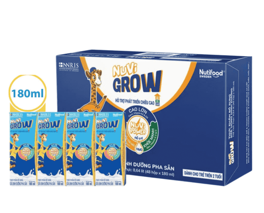 Sữa Bột Pha Sẵn Nuvi Grow Hộp 180ml