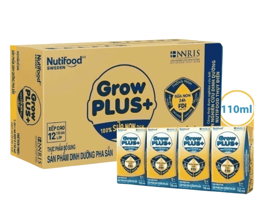 Sữa Bột Pha Sẵn Nutifood GrowPLUS+ 110ml