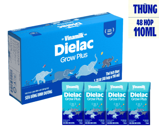 Sữa bột pha sẵn Dielac Grow Plus hộp 110ml