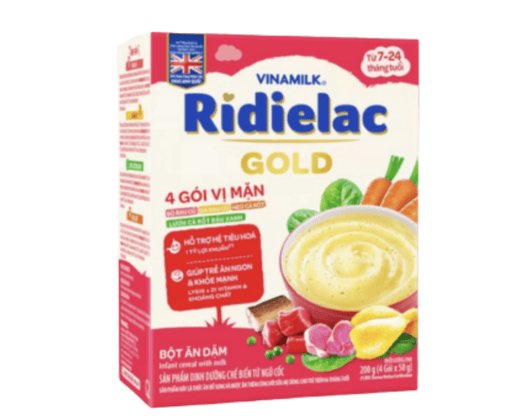  Bột ăn dặm Ridielac Gold 4 vị mặn 