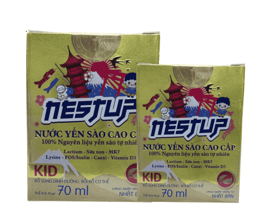 Yến sào nestup kids hủ vàng 70ml