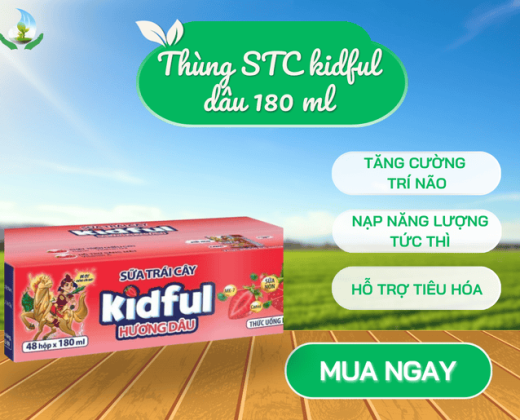 Thùng STC kidful dâu 180 ml