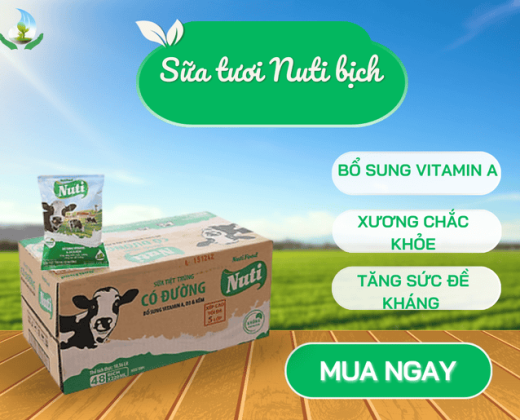 Sữa tươi Nuti (Bịch) 220Ml