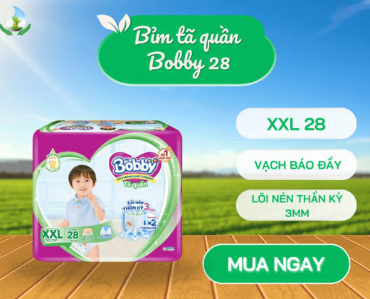 Bỉm tã Bobby quần XXL 28