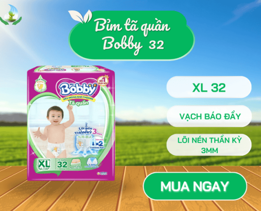 Bỉm tã Bobby quần XL 32