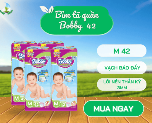 Bỉm tã  Bobby quần M 42