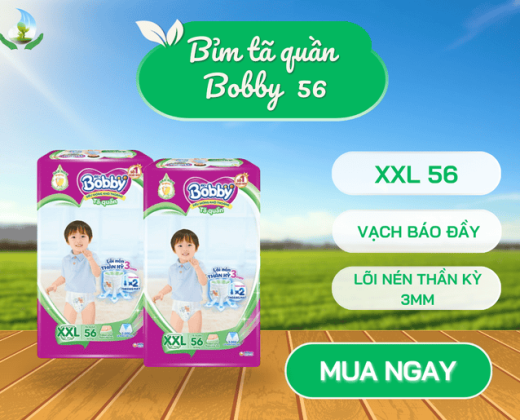 Bỉm tã  Bobby quần XXL 56