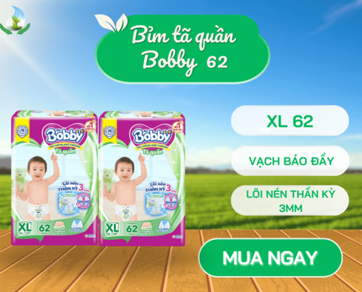 Bỉm tã  Bobby quần XL 62