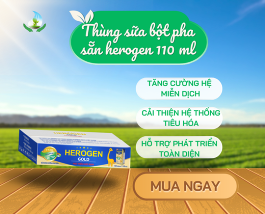 Thùng sữa bột pha sẵn herogen 110 ml