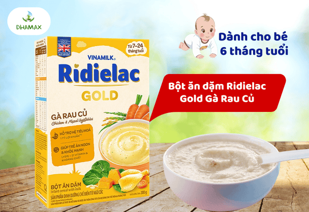 bột ăn dặm cho bé 6 tháng