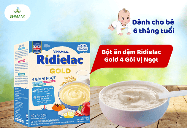 bột ăn dặm cho bé 6 tháng