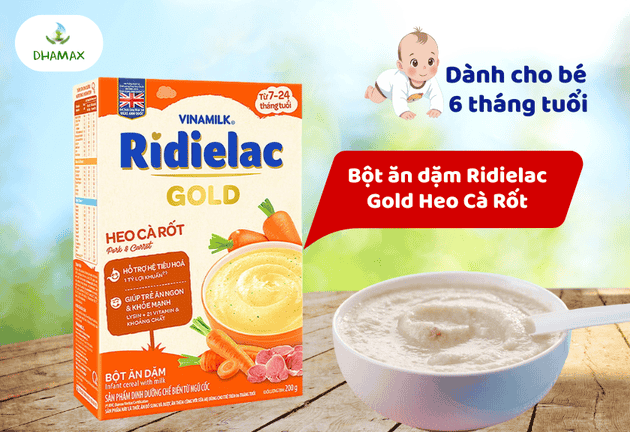 bột ăn dặm cho bé 6 tháng